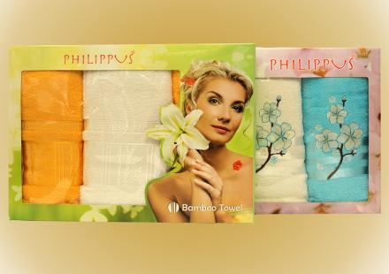 Набор Philippus из 3-х полотенце (50*90/2+70*140) 100% бамбук