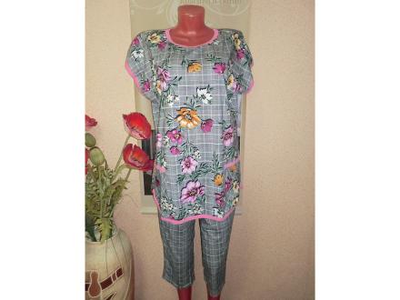 Домашний костюм футболка +бриджи КД 049