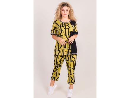 Домашний костюм футболка + бриджи 2058