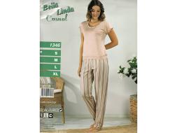 Домашний костюм футболка + брюки 1346