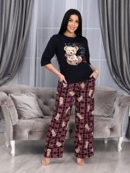 Домашний костюм футболка с рукавом 3/4+ брюки арт.2