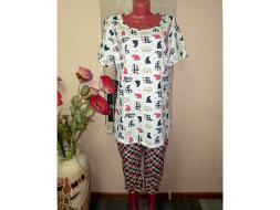 Домашний костюм футболка + бриджи 549 б