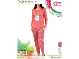 Домашний костюм футболка с длинным рукавом + брюки 96206