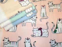 Полотенце Милые кошечки 25*50 (12 шт)
