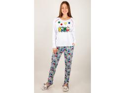 Домашний костюм футболка с длинным рукавом + брюки 2178