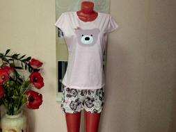 Домашний костюм футболка + шорты Медведь 334