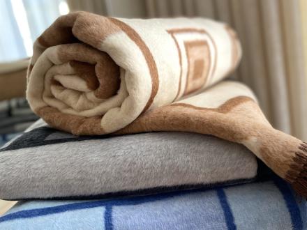 Плед cotton Rajtex 150*200 Геометрия бежевая 07307d