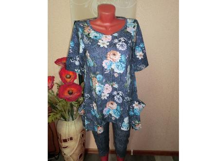 Домашний костюм туника + бриджи М-190