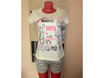 Домашний костюм футболка + шорты 243