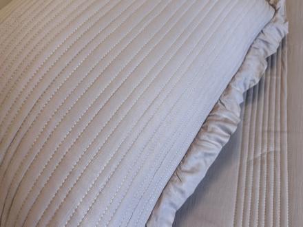 Покрывало с рюшкой Somio home 200*230+наволочки 50*70х2 сиреневый цвет