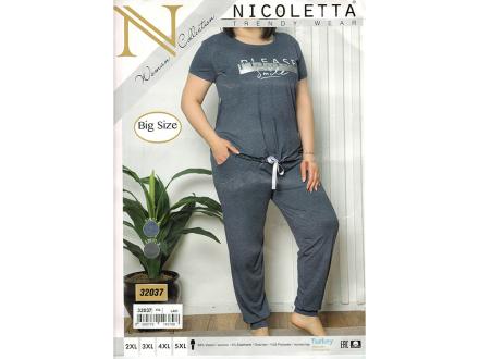 Домашний костюм футболка + брюки 32037