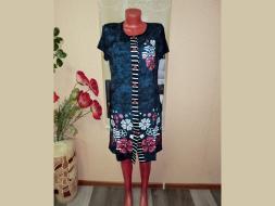 Халат вискоза на пуговицах М-308