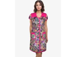 Халат трикотажный на пуговицах Карина