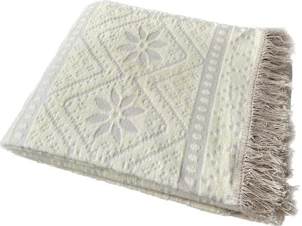 Плед cotton Rajtex 200*220 Снежинка белая 1710a