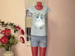 Домашний костюм футболка + шорты ТК-37Ш