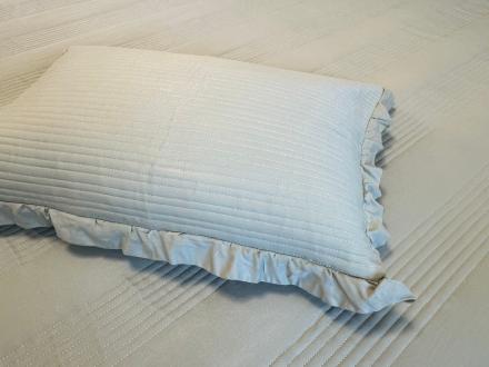 Покрывало с рюшкой Somio home 200*230+наволочки 50*70х2 фисташковый крем