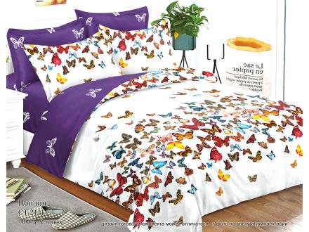 ПР-257 КПБ Райтекс Поплин 2,0 спальный (100%хлопок) 175*215 НА МОЛНИИ