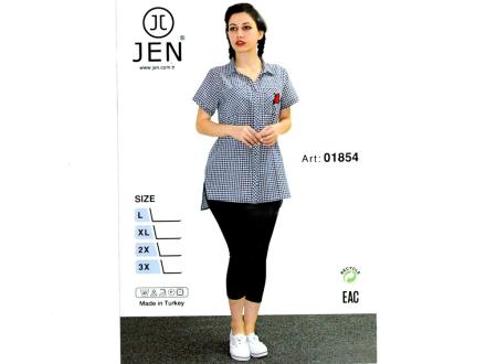 Домашний костюм рубашка + лосины 1854