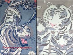 Полотенце лен Амурский тигр 70*140 (12шт)