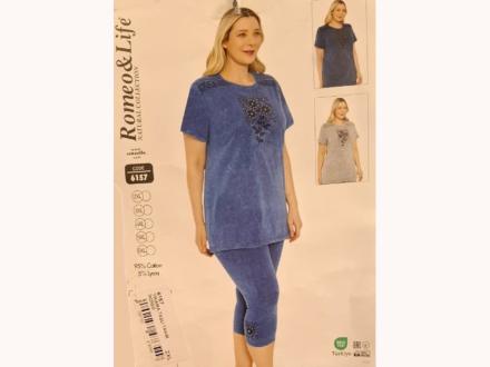 Костюм футболка + бриджи 6157