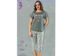 Домашний костюм футболка+бриджи 1131