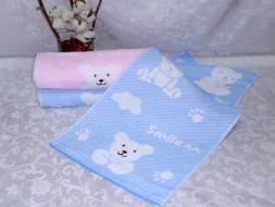 Полотенце Жакард Удачливые Мишки 34*78 Китай (12шт)