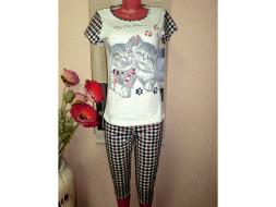 Домашний костюм футболка + бриджи 149 б