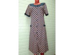 Халат трикотажный на молнии батал