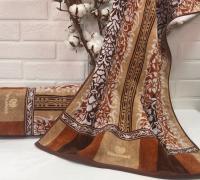 Полотенце BOLANGDE Mesoni Индийская набойка коричневая 70*140 баня 3025