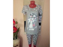 Домашний костюм футболка + бриджи 80