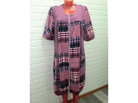 Халат велюровый на молнии 807 великан