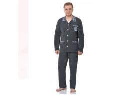 Домашний костюм мужской футболка длинный рукав+брюки  29-18