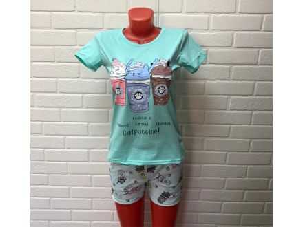 Домашний костюм футболка + шорты 938 а