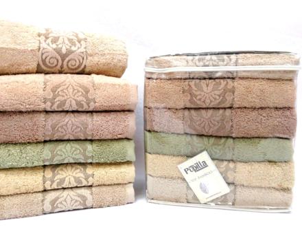 полотенце &quot;Pupilla&quot; bambo GLORI 70*140 (6шт)