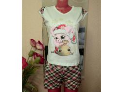 Домашний костюм футболка +шорты ТК 1184