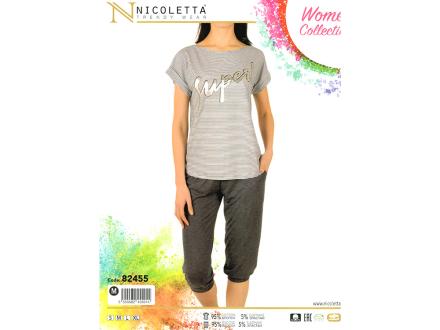 Домашний костюм футболка + бриджи 82455