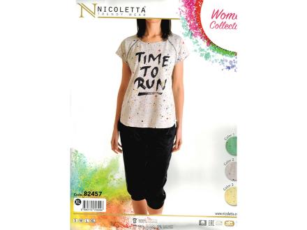 Домашний костюм футболка + бриджи 82457