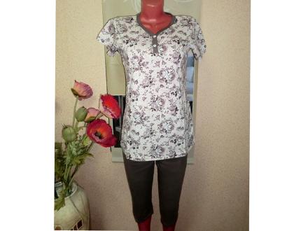 Домашний костюм футболка + бриджи Rosa