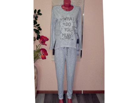 Домашний костюм футболка с длинным рукавом + брюки  Звезда 383/478