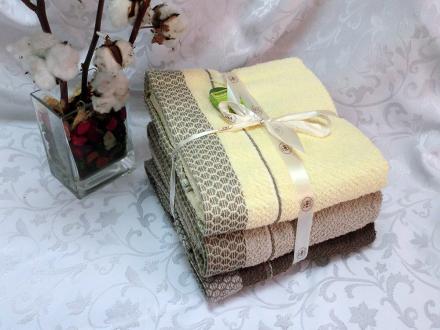 Полотенце бамбук Милан 50*90 Китай (3шт)