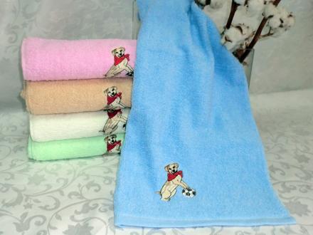 Полотенце Веселый Гав 34*76 (12 шт) Китай
