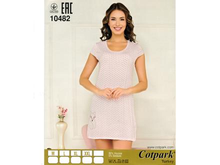 Ночная сорочка с рукавом 10482