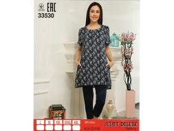 Домашний костюм туника + лосины 33530