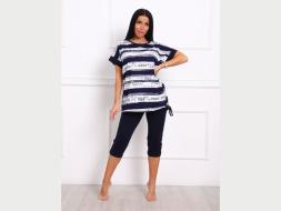 Домашний костюм футболка + бриджи ДК519