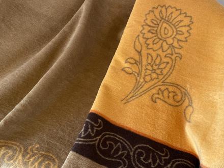Плед cotton Rajtex 200*220 Диагональ коричневая 08105a