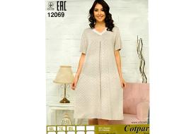 Ночная сорочка с рукавом 12069