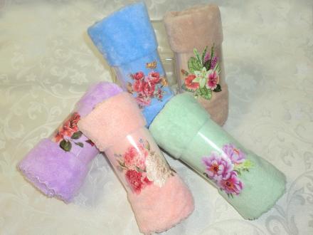 Микрофибра Полотенце с аппликацией 35*75 арт.250433/1404322/1304094