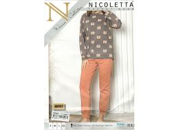 Домашний костюм футболка с длинным рукавом + брюки 88982