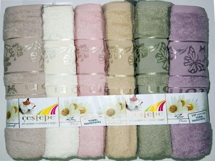полотенце Cestepe Kelebek  хлопок 90*150 (6шт)