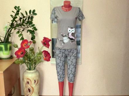 Домашний костюм футболка + бриджи 310 Б